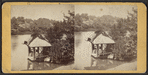 View of a gazebo in Central Park, New York City.
