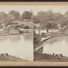 Boat landing at the Terrace, Central Park, N.Y.