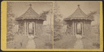 View of arbor and pathway.