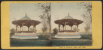 View in Central Park, New York. Music temple. [Hand-colored view.]