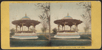 View in Central Park, New York. Music temple. [Hand-colored view.]