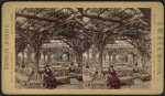 Vine clad arbor, Central Park, N.Y. [Hand-colored interior view.]