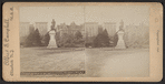 Webster's statue & Majestic Hotel, fr., Central Park, N.Y.