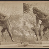 Indian Hunter and Dog," Central Park, New York.