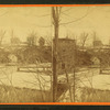 Bridge over the frozen river.