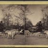 Children's goat carriage.
