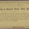 View in Central Park, New York.