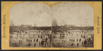 Skating scene on the lake.