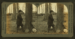 Tapping a sugar-maple tree, Ohio.