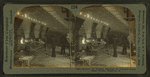 Method of placing material in furnace -- plate glass works, Rossford, Ohio.