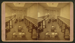 Interior of a library, possibly at Elyria.