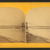 The suspension bridge to Covington, Kentucky.