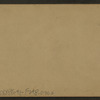 View of a child with a shovel standing behind a tunnel of snow in front of a house.