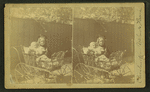 View of a child and a baby in a stroller.