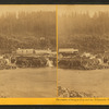 Panorama of Oregon City and the Willamette falls.