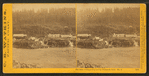 Panorama of Oregon City and the Willamette falls.