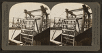 Fish wheels. Columbia River, Oregon.