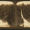 A lumber flume bringing lumber six miles from mill to railroad, Oregon, U.S.A.