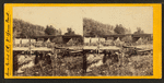 The Iron Bridge and ruins of Old Mill, near Spence Creek, Huntington Co.