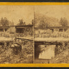 The iron bridge and ruins of the old mill, near Spruce Creek, Huntingdon Co.