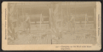 Charging an oil well with nitroglycerine.