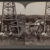 Source of the world's most gigantic fortune, pumping wells in the oil country, Pennsylvania.