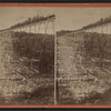 View of a train crossing the Kinzua Bridge.