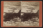 Flat Iron Rocks. [People picnicking.]