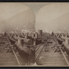 Loading tank cars.