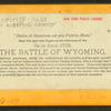 Battle of Wyoming monument.