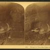Mining coal three miles under ground, Pennsylvania, U.S.A.