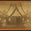 Auditorium interior with decorations.