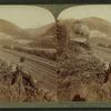 Famous Horseshoe Curve among Allegheny Mts. (2,571 ft. long, 1,200 ft. across ...).