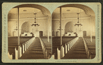 Interior Moravian Church, pulpit. [Bethlehem, Pa.]