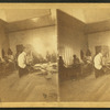 Native American students in a workshop at the United States Indian Industrial Training School.
