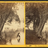 The Susquehanna at Catawissa. [Man wading near the banks of the river.]