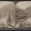 The Delaware Water Gap, where the Delaware River cuts through a mountain range.