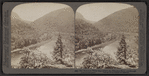 The Delaware Water Gap, where the Delaware River cuts through a mountain range.