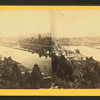 View of Easton Pa. Lehigh River and canal with the Lehigh Valley R.R. from Mount Jefferson.