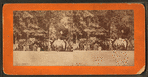 Convalescence at [Genl?] Hospital. [View of soldiers in front of the tents at Camp Letterman General Hospital.]