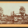 Group of dead horses in Trostle's farm-yard.