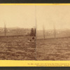 Inside view of Union line from Cemetery to Round Top. Meade's Headquarters in the foreground. Round Top in the distance.