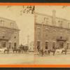 Horse carriages outside of a hotel, possibly called [...]venue House, Girard, Pennsylvania.]