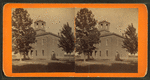 Brick building with portico and (bell tower?), Girard, Pennsylvania.