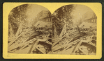 Main St., from Franklin St., wreckage 40 ft. high.