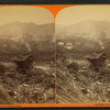 The Johnstown calamity. Scene of the fire at the Stone Bridge.