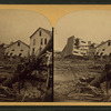 One of the many peculiar instances of a terrible flood. A large tree crushed through and lodged in the upper part of Dr. Zimmerman’s house.