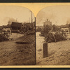 From the rear of the P. R. R. depot looking toward the Stone Bridge, where so many people were burned to death.