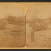 From the rear of the P. R. R. depot looking toward the Stone Bridge, where so many people were burned to death.