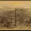 Horror of horrors! A view of the great Stone Bridge, where thousands of men, women and children were burned, together with horses, cows, railroad trains, houses, stables, and everything the flood could carry.